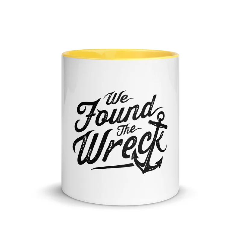 We Found The Wreck logo mug